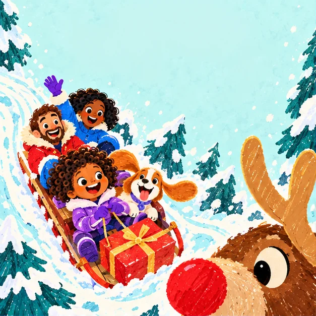 Funny folk illustration example