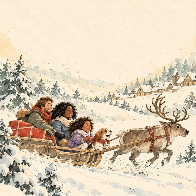 An example of the gentle Watercolour illustration style
